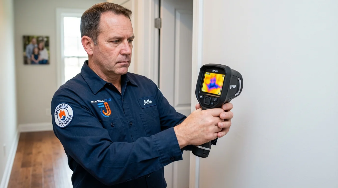 Thermal imaging leak detection by Johns Plumbing LLC in Barrow